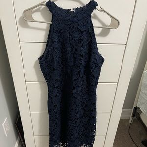 Navy Lace Dress